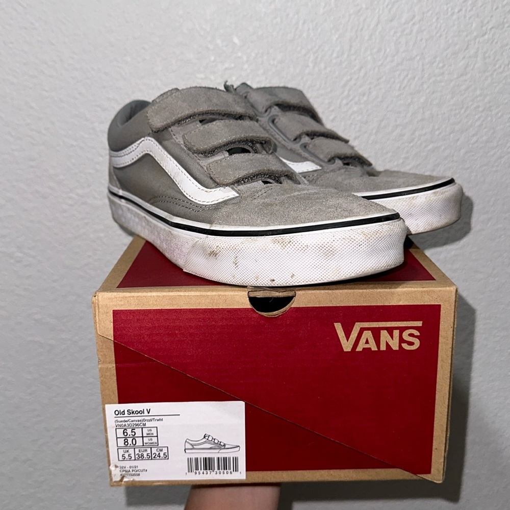 Vans Velcro Gray Shoes Sneakers